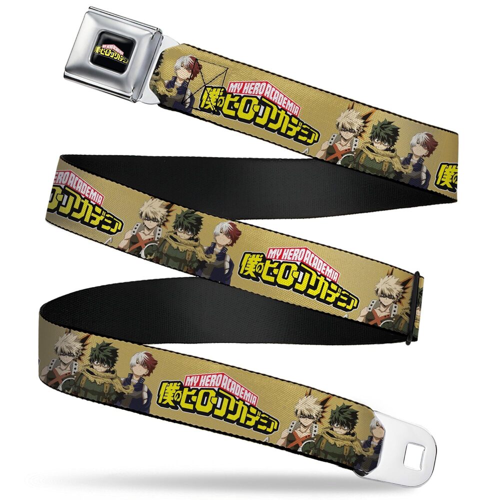 8019 My Hero Academia Belt, Seatbelt Buckle Belt, My Hero Academia